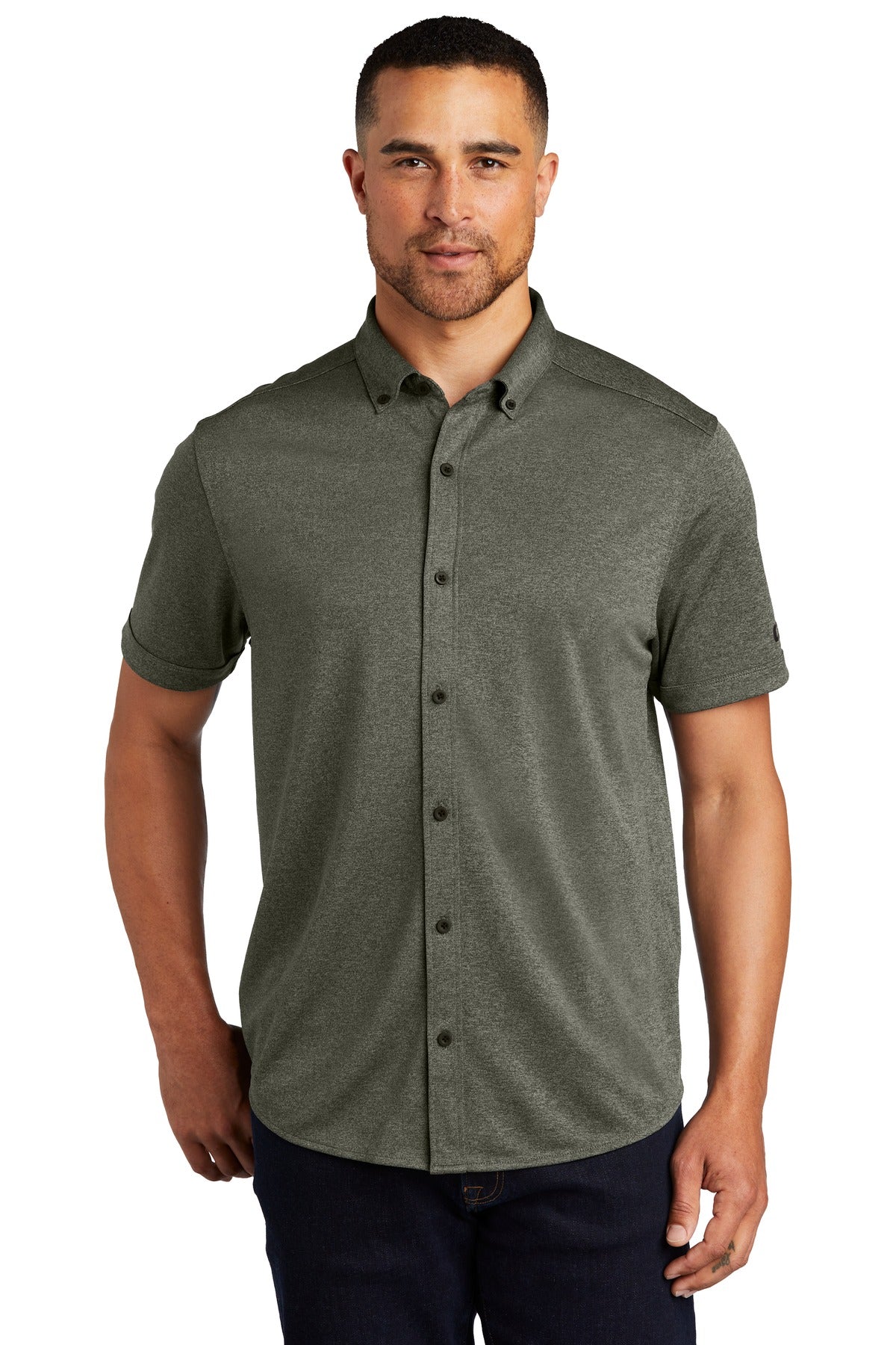 Polos/Knits Drive Green Heather OGIO