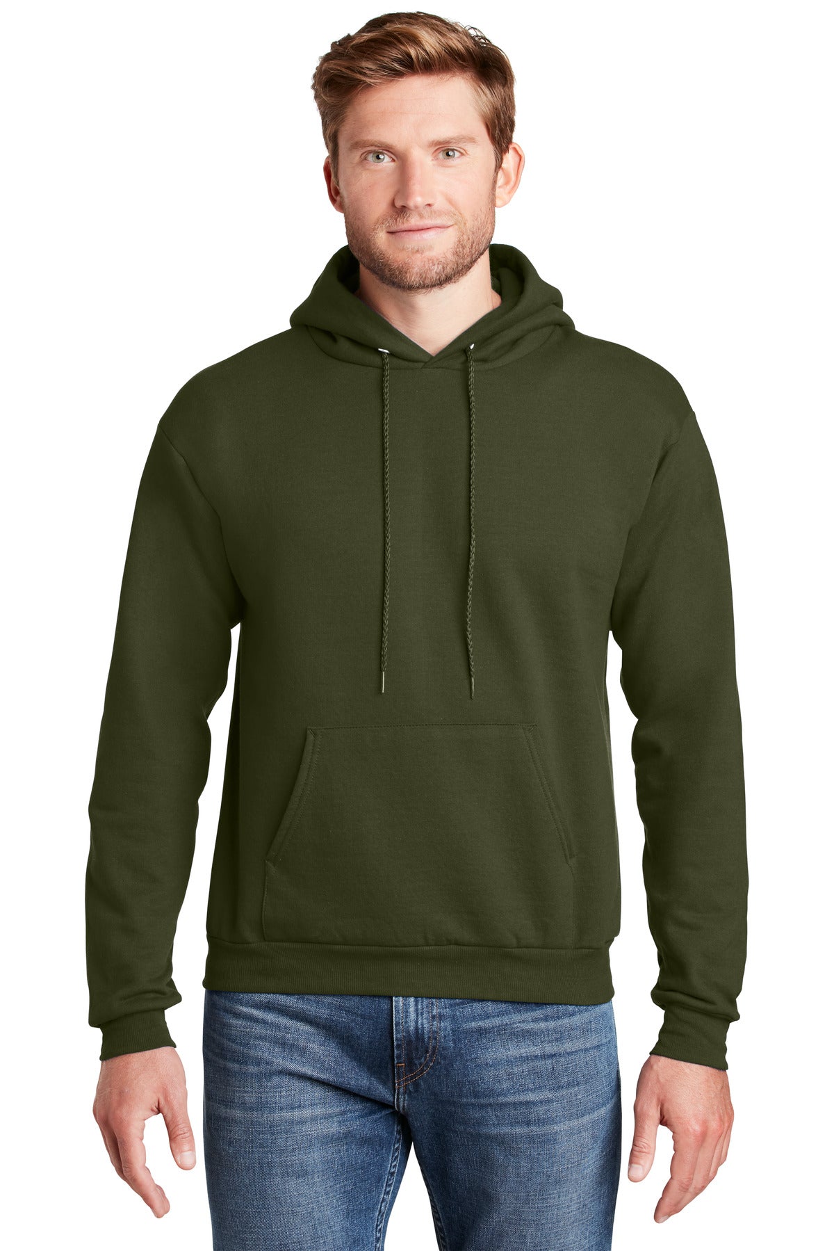 Sweatshirts/Fleece Fatigue Green Hanes