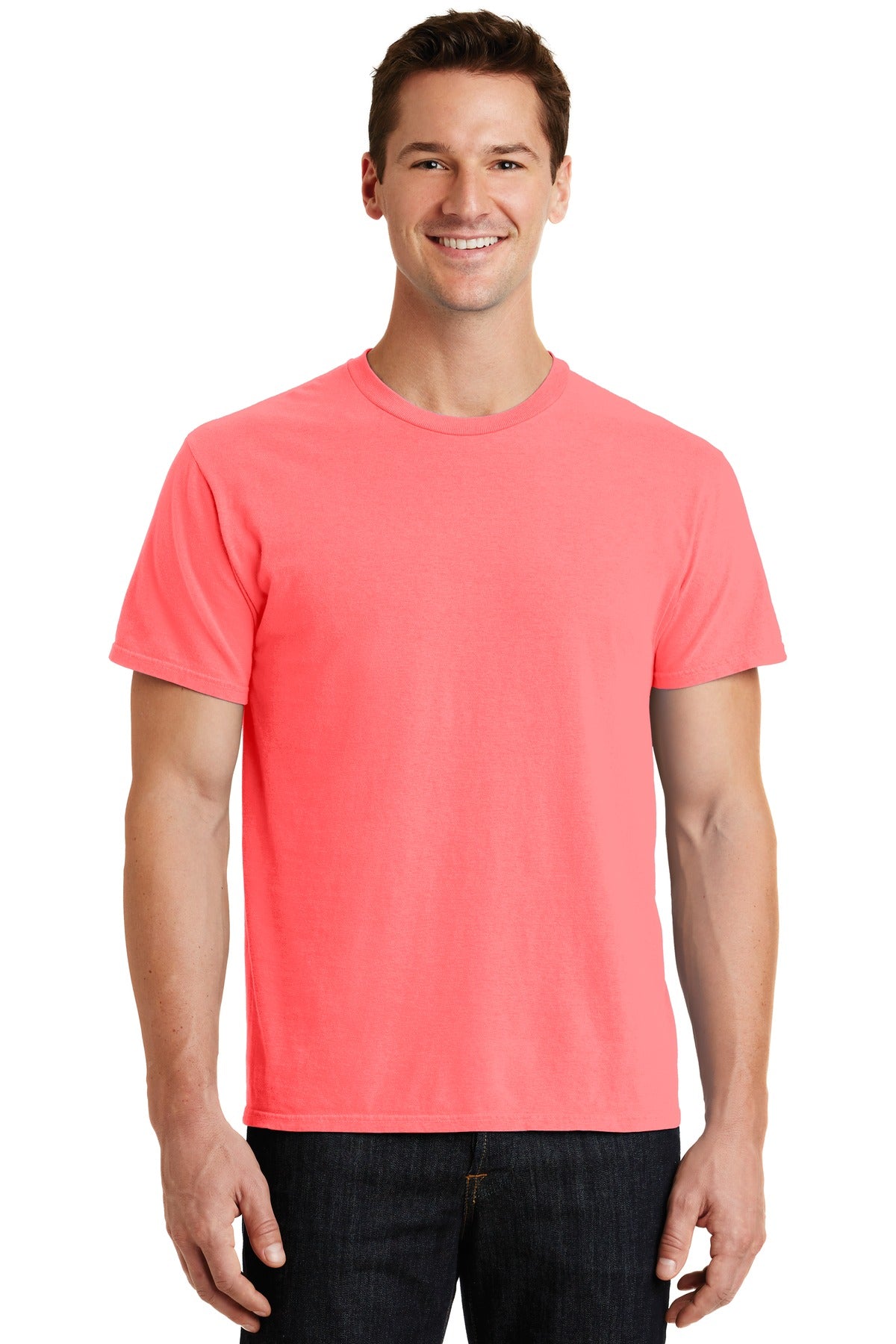 T-Shirts Neon Coral Port & Company