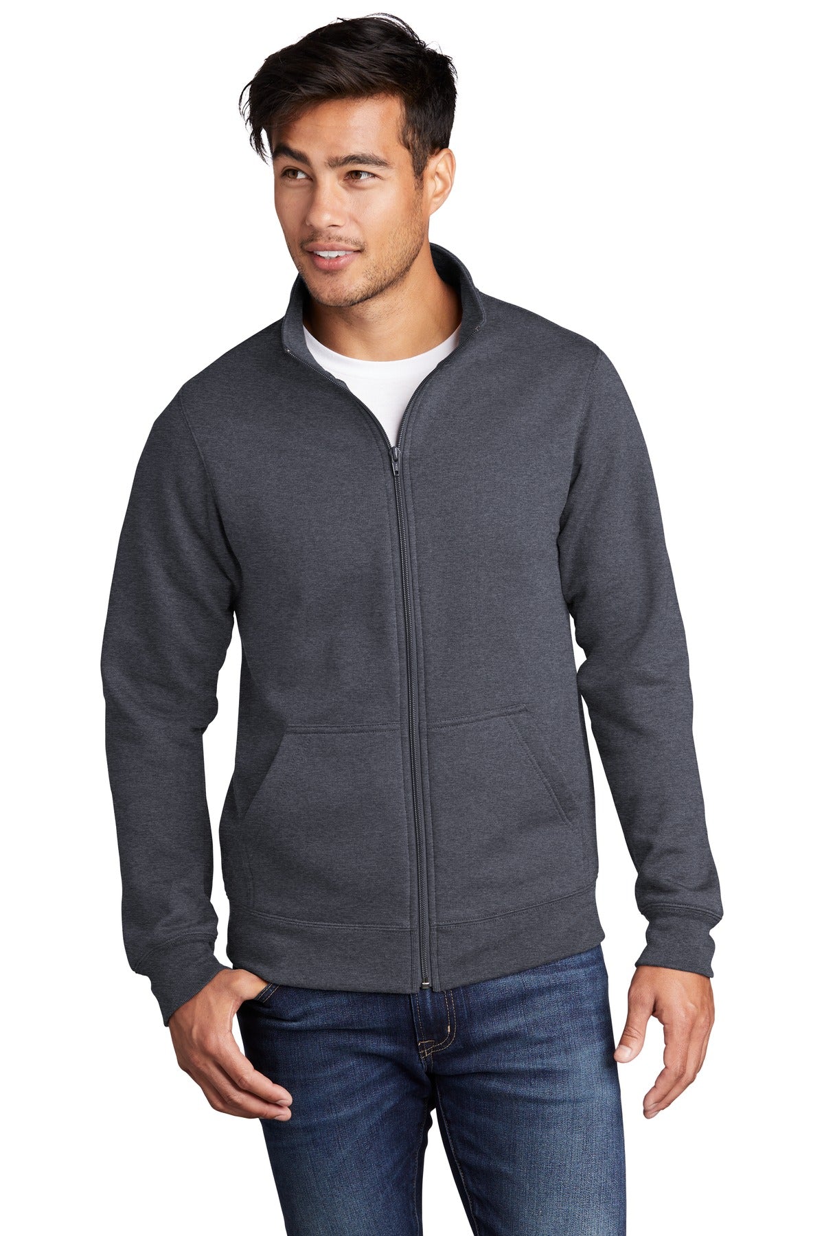 Sweatshirts/Fleece Heather Navy Port & Company