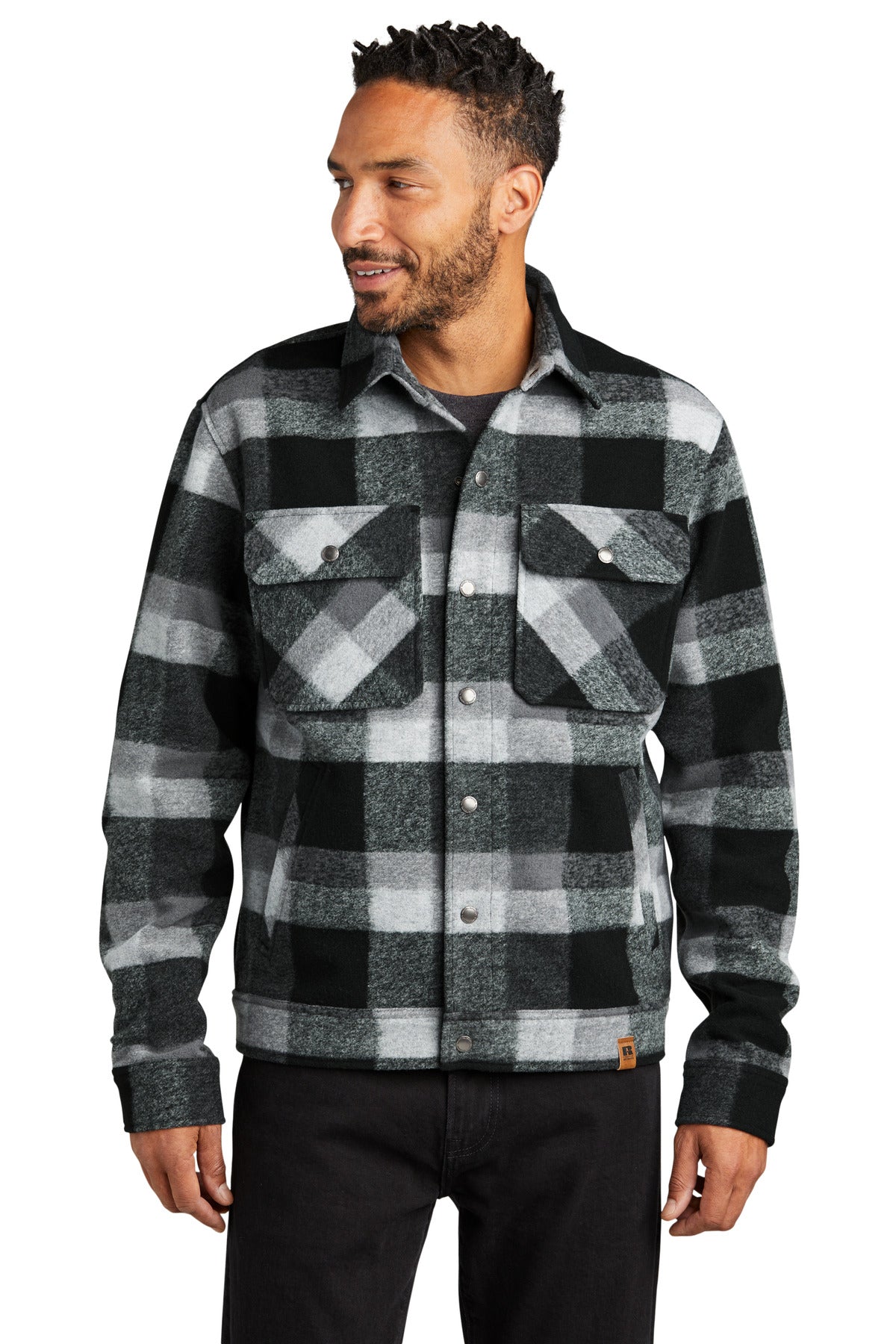 Outerwear Deep Black Plaid Russell Outdoors