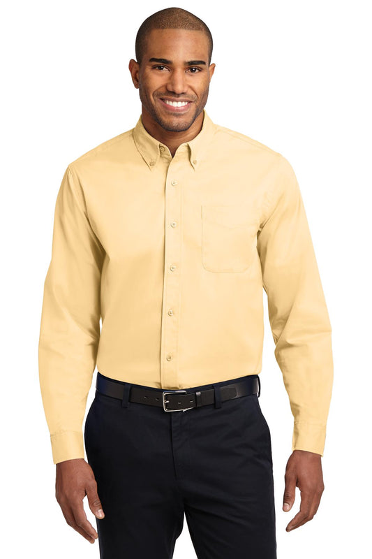 Woven Shirts Yellow Port Authority