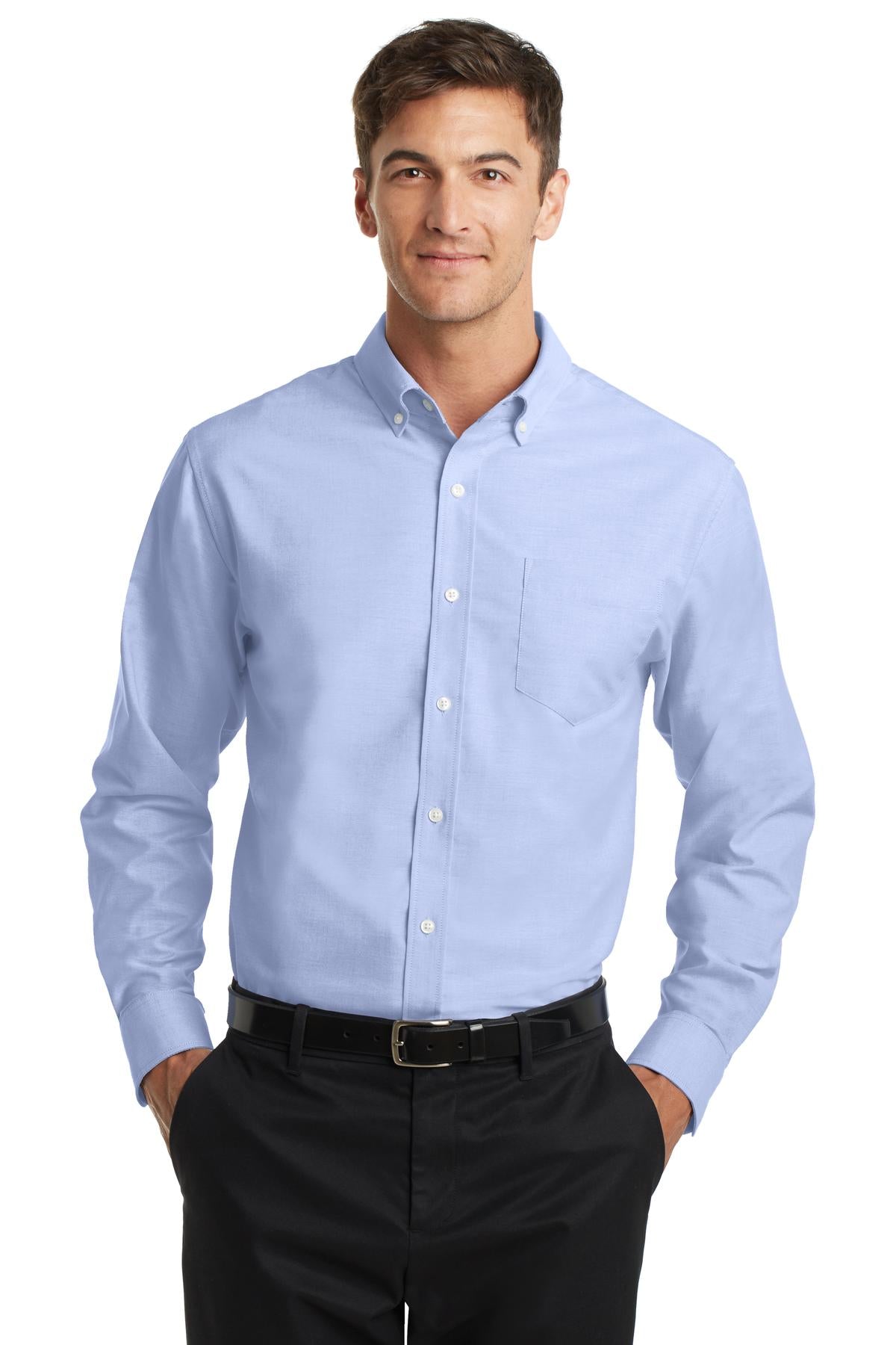 Woven Shirts Oxford Blue Port Authority