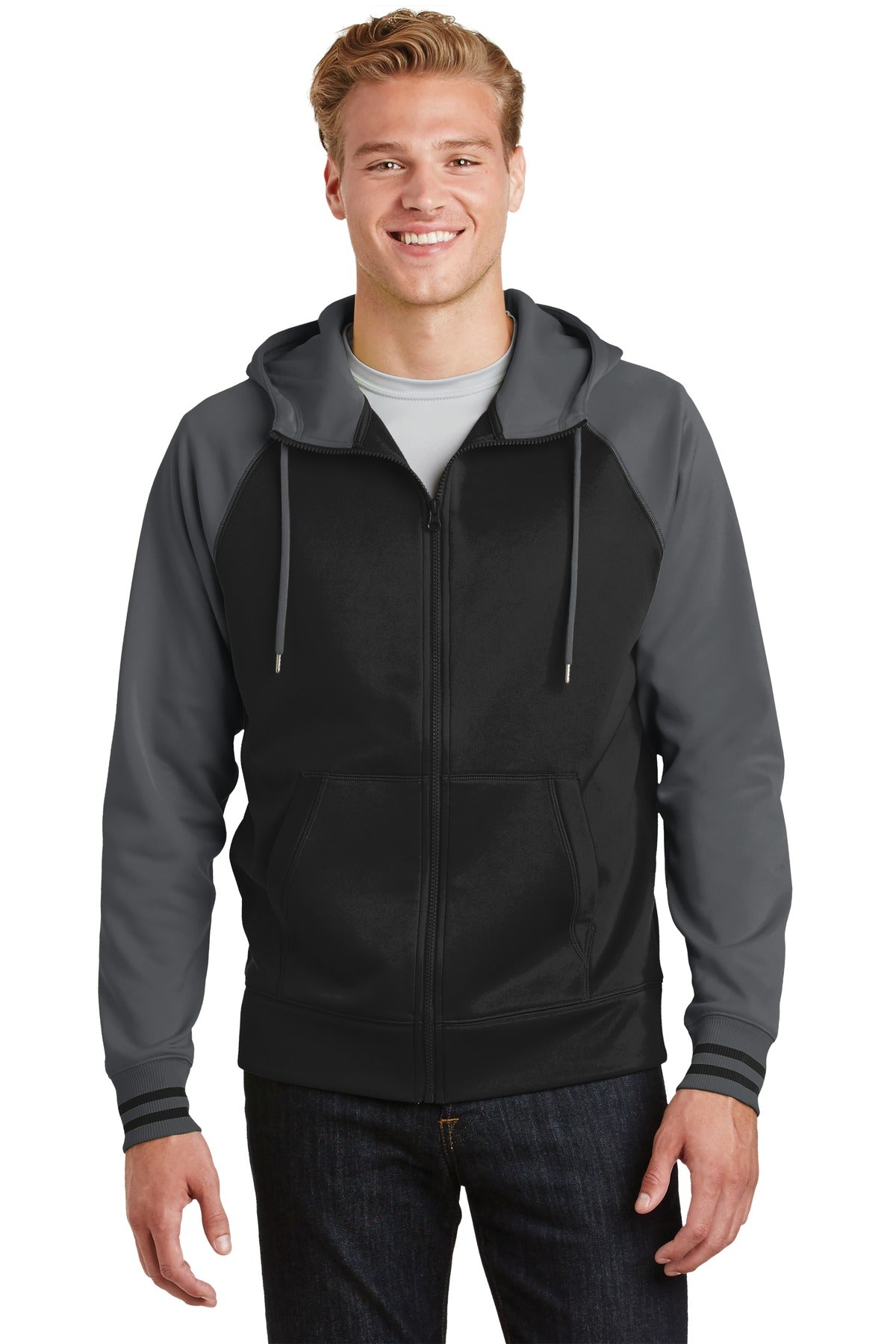 Sweatshirts/Fleece Black/ Dark Smoke Grey Sport-Tek