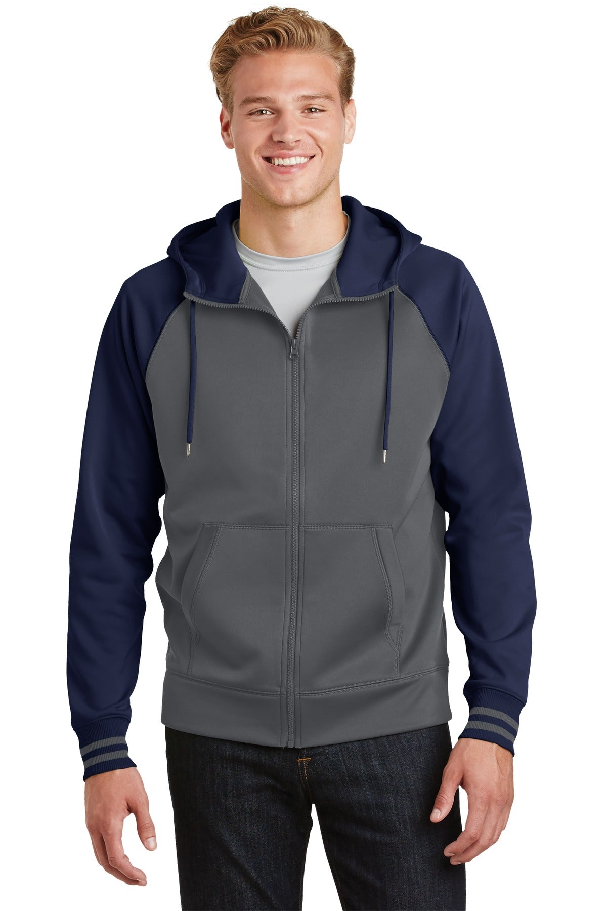 Sweatshirts/Fleece Dark Smoke Grey/ Navy Sport-Tek