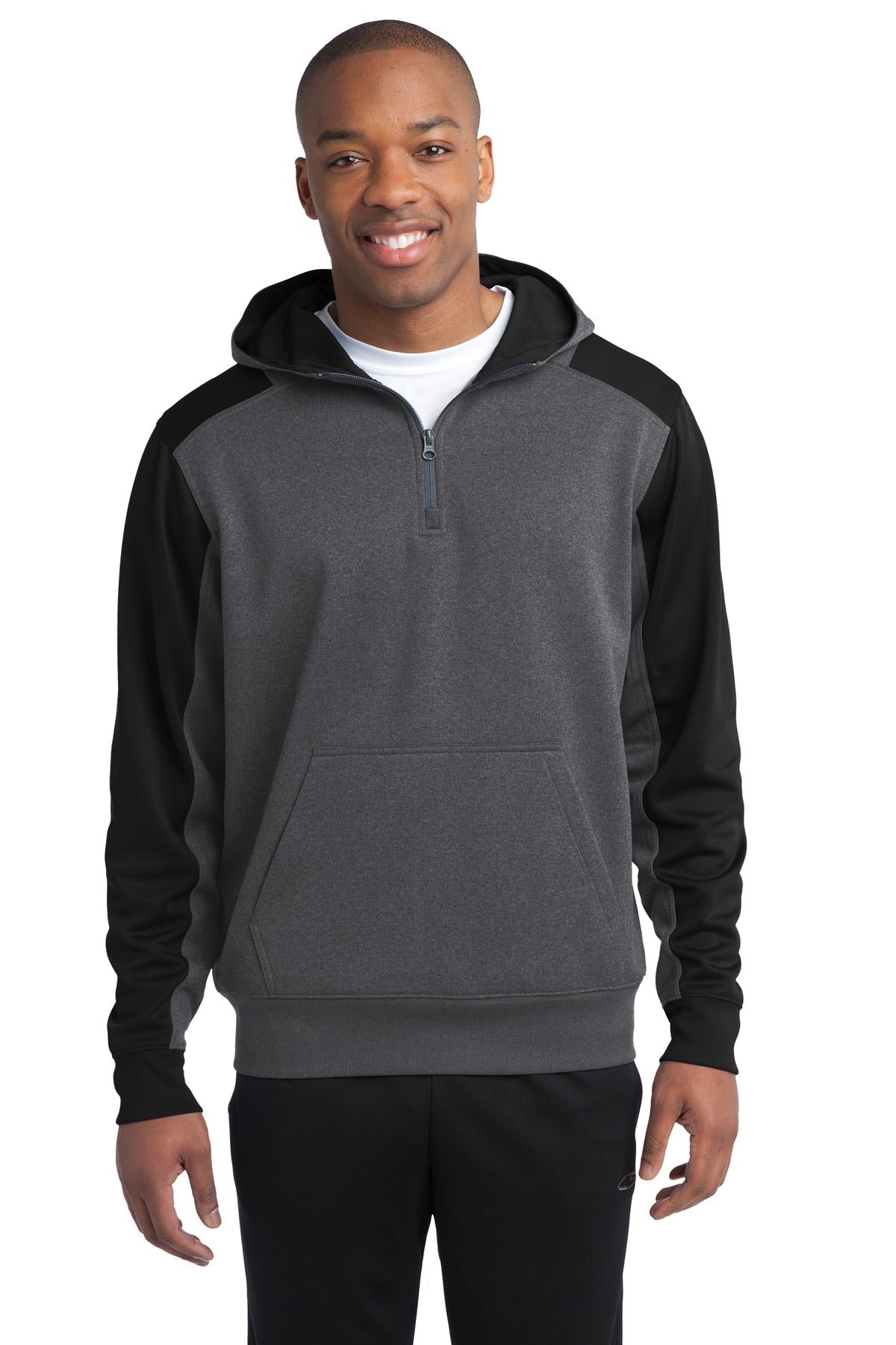 Sweatshirts/Fleece Graphite Heather/ Black Sport-Tek