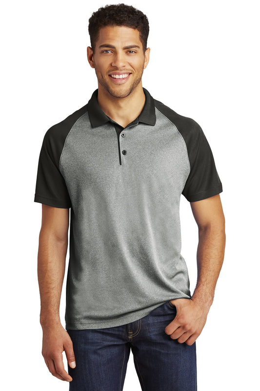 Polos/Knits Grey Heather/ Black Sport-Tek