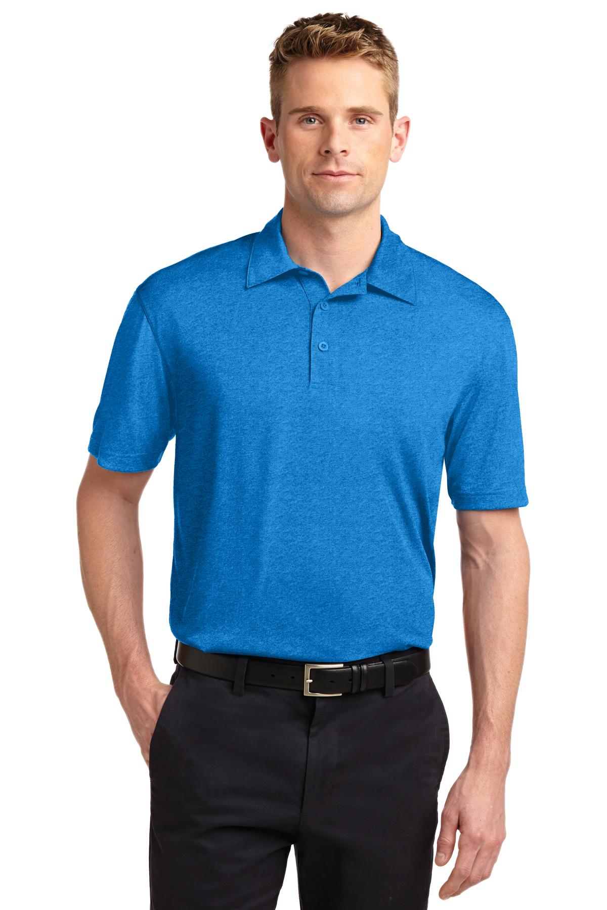 Polos/Knits Blue Wake Heather Sport-Tek