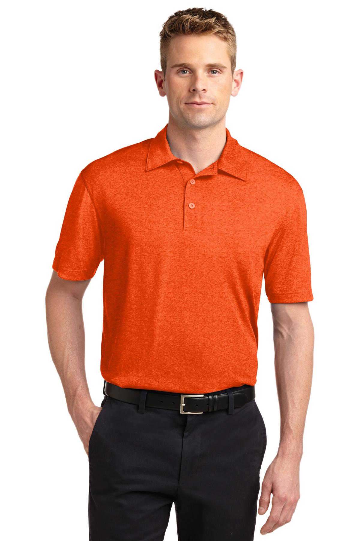 Polos/Knits Deep Orange Heather Sport-Tek