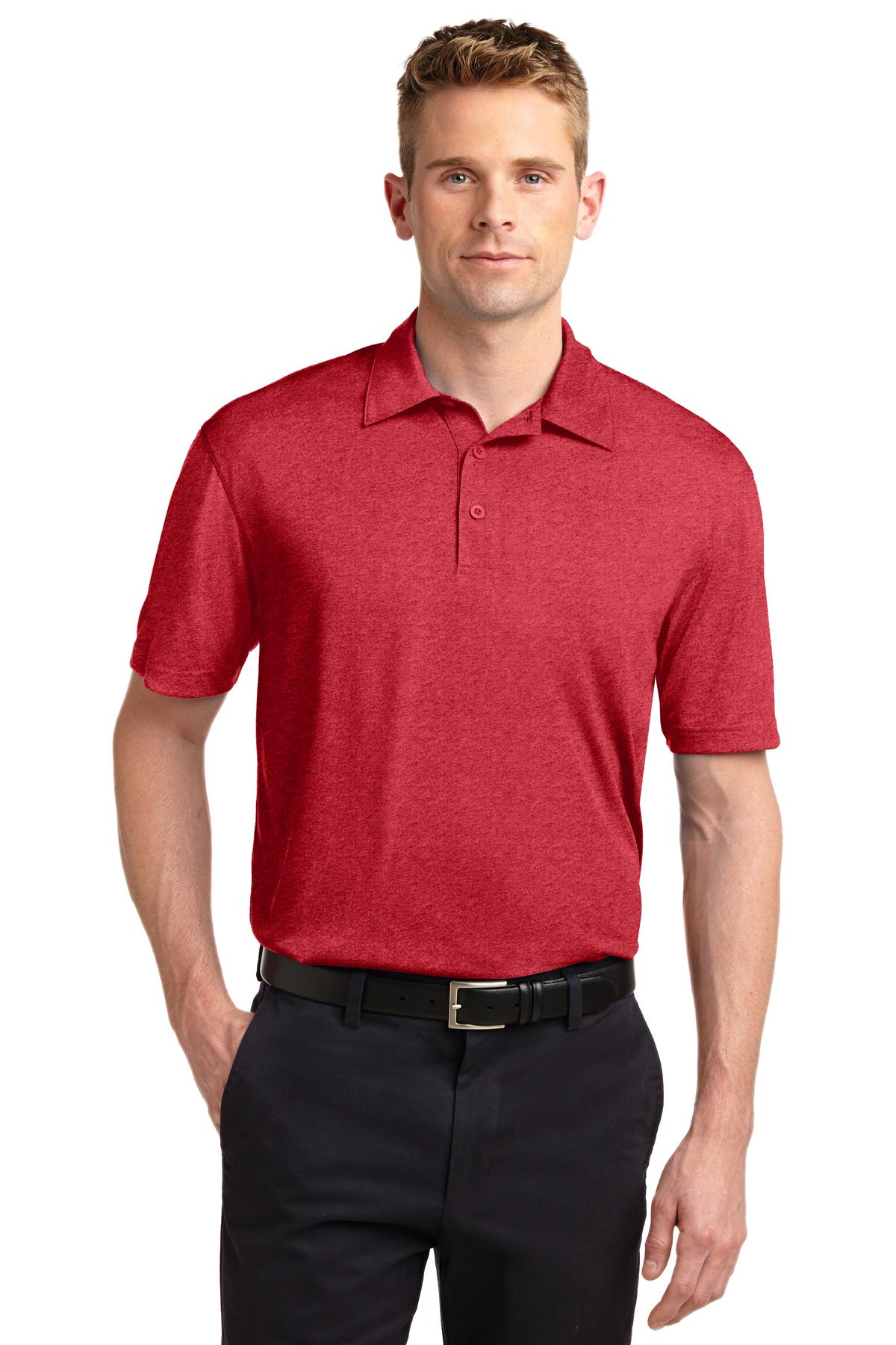 Polos/Knits Scarlet Heather Sport-Tek