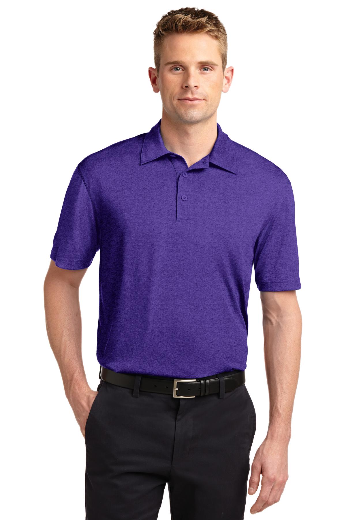 Polos/Knits Varsity Purple Heather Sport-Tek