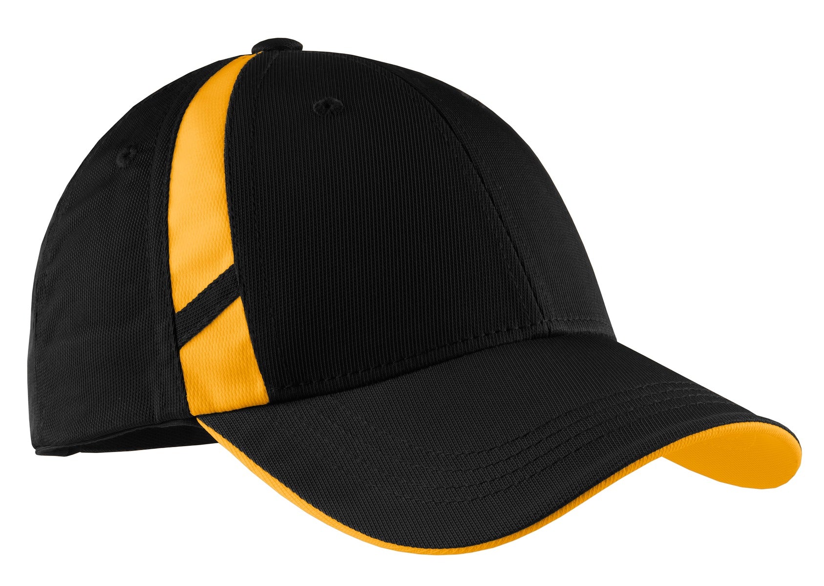 Caps Black/ Gold OSFA Sport-Tek