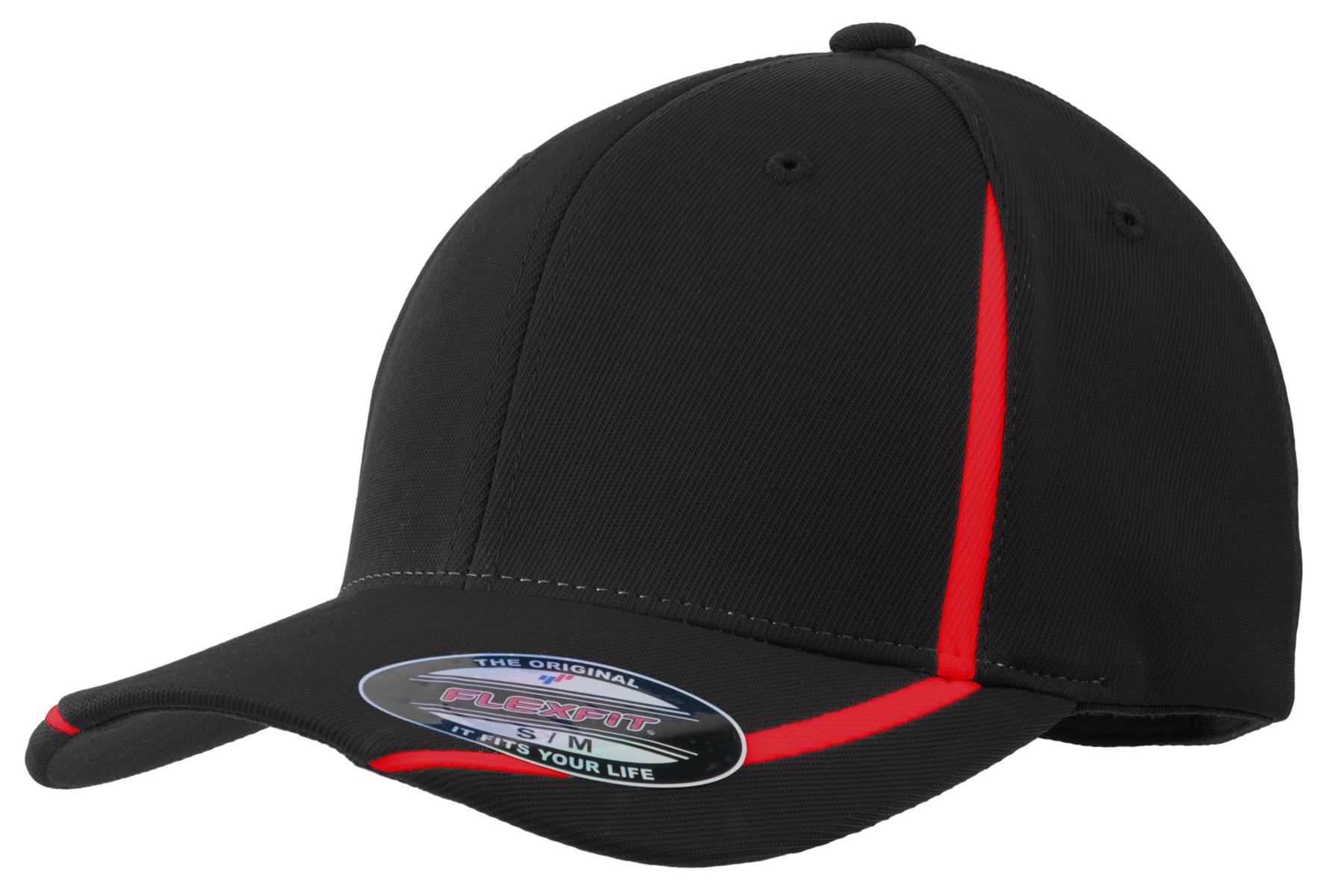 Caps Black/ True Red Sport-Tek