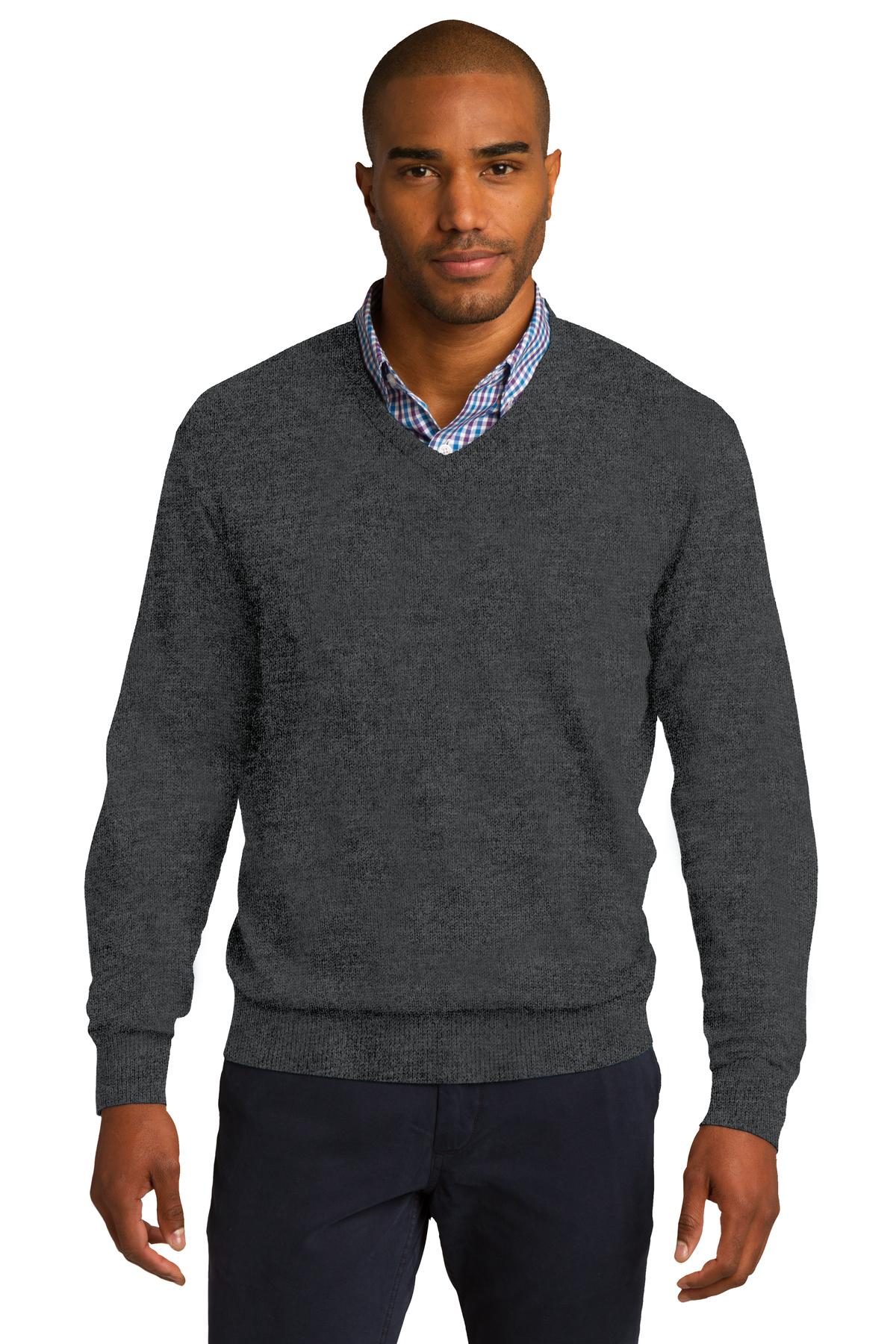 Polos/Knits Charcoal Heather Port Authority