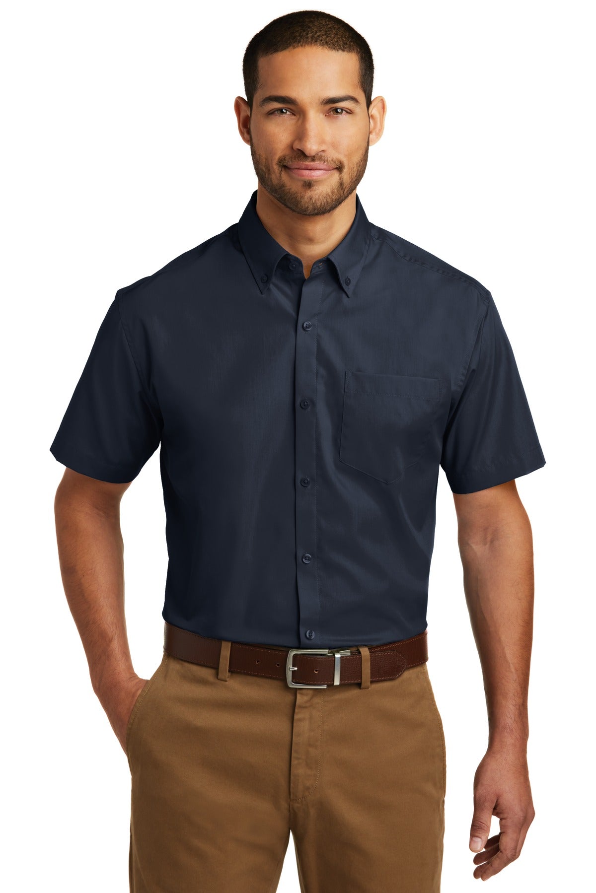 Woven Shirts River Blue Navy Port Authority