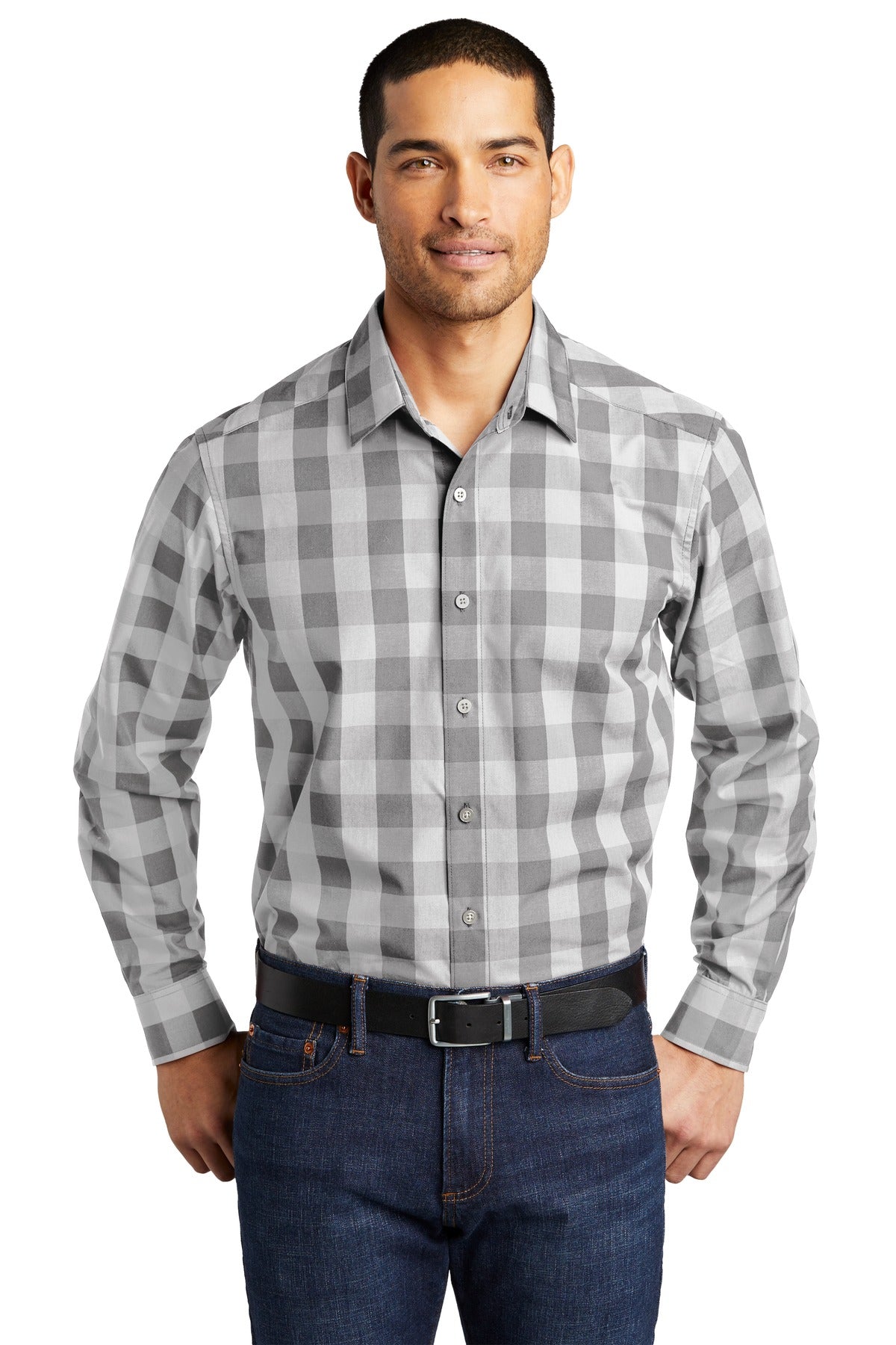 Woven Shirts Shadow Grey Port Authority