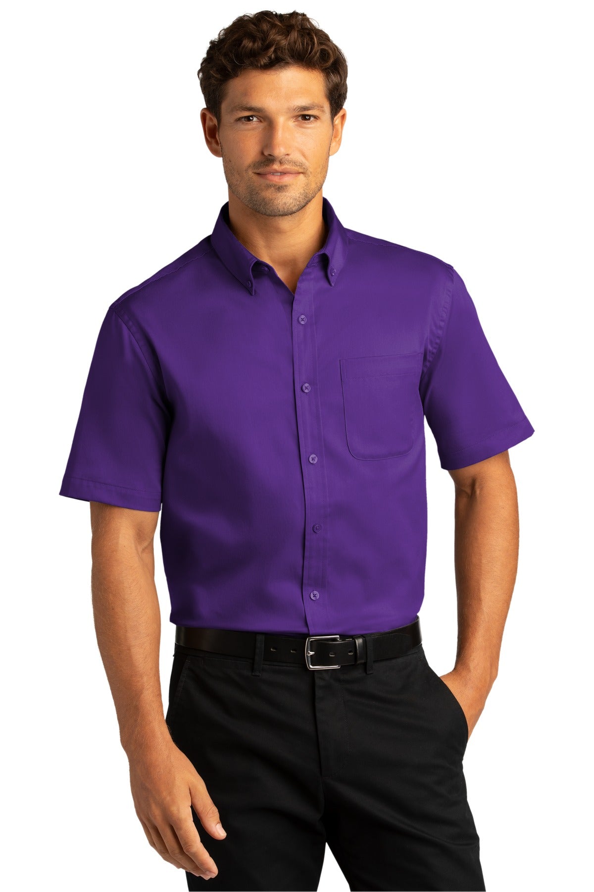 Polos/Knits Purple Port Authority
