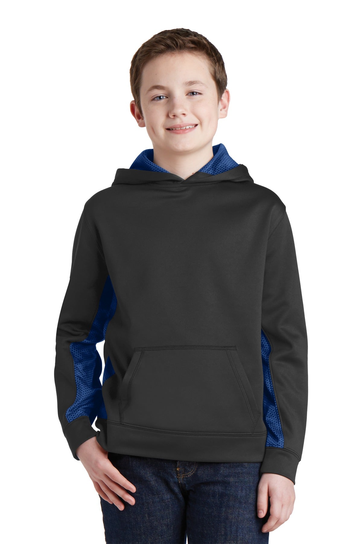 Sweatshirts/Fleece Black/ True Royal Sport-Tek
